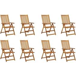 vidaXL 3075053 8-pack Trädgårdsmatstol