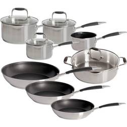 Stoven Soft Touch Induction Cookware Set with lid 8 Parts