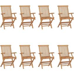vidaXL 3096595 8-pack Garden Dining Chair