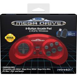 Retro-Bit Sega Mega Drive CRIMSON RED Mando 8