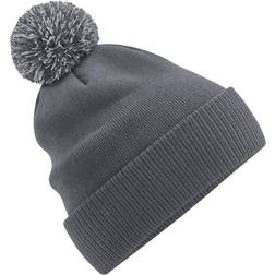 Beechfield Snowstar Recycling Mütze - Grau/Schwarz/Weiß