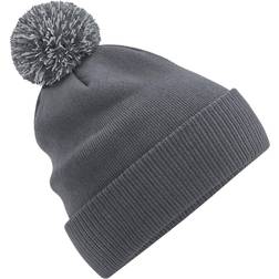 Beechfield Snowstar Two Tone Recycled Beanie (One Size) (Black/White)