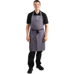 Whites Chefs Clothing Whites Polycotton Bib Apron Charcoal Apron Black
