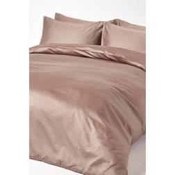 Homescapes Cotton 400 Thread Count Duvet Cover Brown