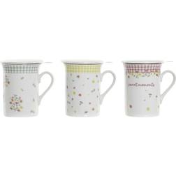 Dkd Home Decor - Taza 28cl 3pcs