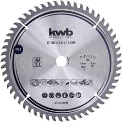 Kwb 586168 Carbide metal circular saw blade 184 x 16 mm 1 pc(s)