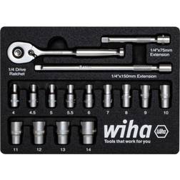 Wiha 44683 Bit set 1/4 197 Head Socket Wrench