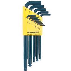 Bondhus 1/16-1/4" unbrakonøglesæt m/kugle 10 dele Unbrakonøgle