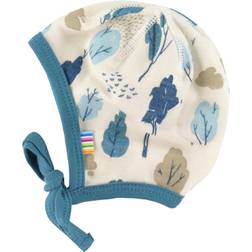 Joha Helmet Print Of Trees - Off-White And Blue