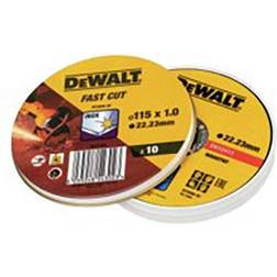 Dewalt DT3506-QZ Lata con 10 discos Corte de Alto desempeño para Acero INOX 115 x 1 x 22.23mm