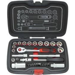 Tecos T-1934 Hylsnyckelsats 3/8" 34-delar Hylsnyckel