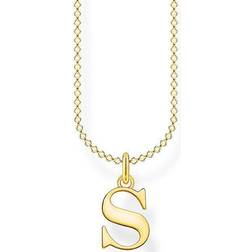 Thomas Sabo Plated Letter Necklace KE2028-413-39-L45V