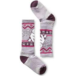 Smartwool Kids' Wintersport Full Cushion Polar Bear Pattern OTC Sock Twilight Twilight