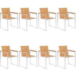 vidaXL 3078553 8-pack Garden Dining Chair