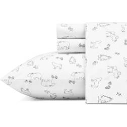 Eddie Bauer Animal Tracks Bed Sheet Grey (259.1x228.6cm)
