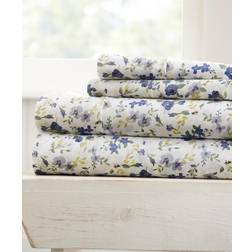 iEnjoy Home Collection Blossoms Full Bed Sheet Blue (243.84x)