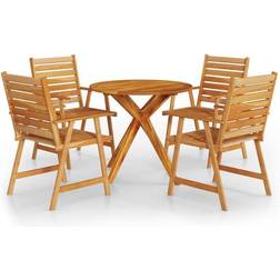 vidaXL 3087129 Ensemble repas de patio, 1 Table incluse 4 Chaises