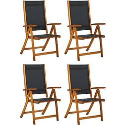 vidaXL 3120454 4-pack Silla de jardín para comedor