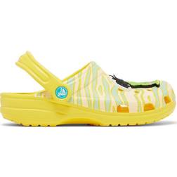 Crocs Kid's Ron English x Classic Party Animals Zebra Lemon Clog - Lemon/Multi-Color