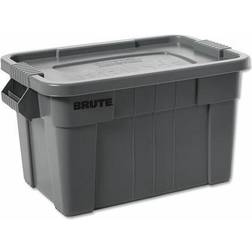 Rubbermaid Commercial Brute Tote With Lid, 14 Gal, X 16.75" X RCP9S30GRAEA