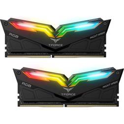 TeamGroup T-Force Night Hawk RGB Black DDR4 3600MHz 2x16GB (TF14D432G3600HC18JDC01)