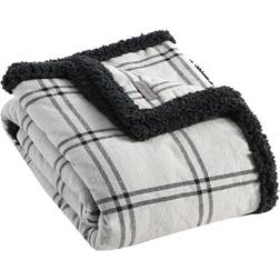 Eddie Bauer 50"x60" Kettle Falls Fleece Blankets Gray (152.4x127)