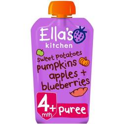 Ella's Kitchen Sweet Potatoes, Pumpkins, Apples + Blueberries Puree 120g 1pak