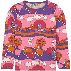 Småfolk Printed T-shirt - Sea Pink