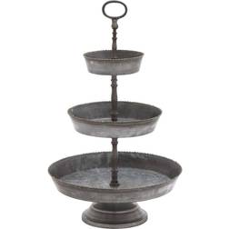 Deco 79 Galvanized 3 Tiered Server Cake Stand