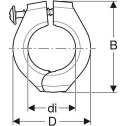 Geberit FlowFit fixpunkt Ø63 mm PA 6