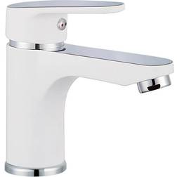 SCHÜTTE Grifo Mezclador De Lavabo Alaska Blanco Y Cromado