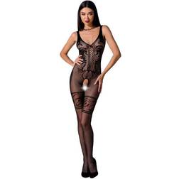 Passion rotes Bodystocking overt aus Netzmaterial