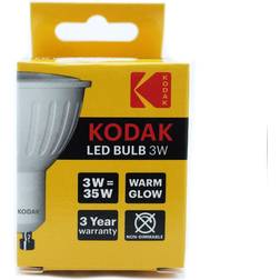 Kodak Bombilla led dicroica gu10 240lm calido 3000k 3w=35w no regulable