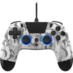 Gioteck PS4 VX-4 WIRED CONTROLLER WITH AUDIO JACK LED WHITE CAMO Gamepad Sony PlayStation 4