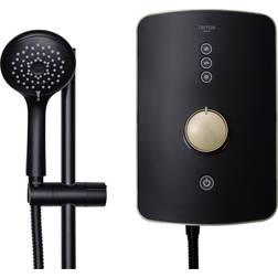 Triton Amala Electric Shower Black, Brass