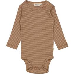 Wheat Body LS, Affogato rib stripe