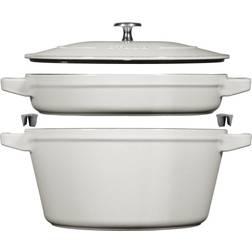 Zwilling Staub La Cocotte - 2-pz - Ghisa - White-Truffle Set di pentole con coperchio