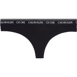 Calvin Klein Ck One Cotton Thong - Black