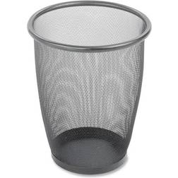 SAFCO Onyx Round Mesh Wastebasket, Steel Mesh, 5 Gal, SAF9717BL