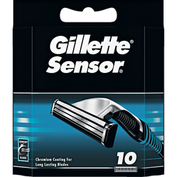 Gillette Sensor, Män, Sensor, Svart, Silver, 10 styck