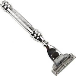 Parker Shaving Heavyweight Chrome Handle Mach 3 Compatible Razor