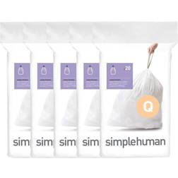 Simplehuman 50L-65L 100ct Code Q Trash Liner