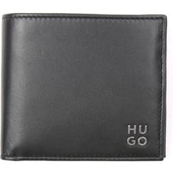 HUGO Theo_4 cc Coin Bi-Fold Wallet, Black1, One