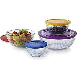 Pyrex 8-piece Sculpted Mixing Mixing Bowl