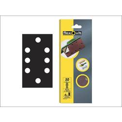 Flexovit 63642526344 1/3 Sanding Sheets Orbital Quick Release 93x1