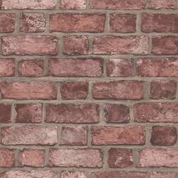 Norwall Noordwand Homestyle Wallpaper Brick Wall Red