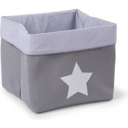 Childhome Förvaringsbox Mellan, Grey Stripes