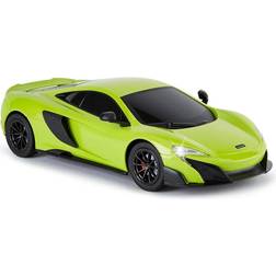 Very CMJ RC Cars McLaren 675LT Telecomando con licenza ufficiale Auto in scala 1:18 Luci di lavoro 2,4 Ghz Verde