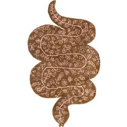 Burma snake rug Pink, Brun