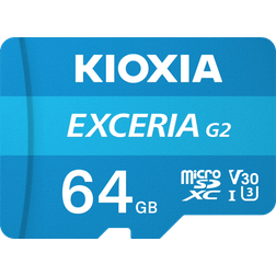 Kioxia Exceria G2 MicroSDXC Class 10 UHS-I U3 V30 100/50 MB/s 64GB